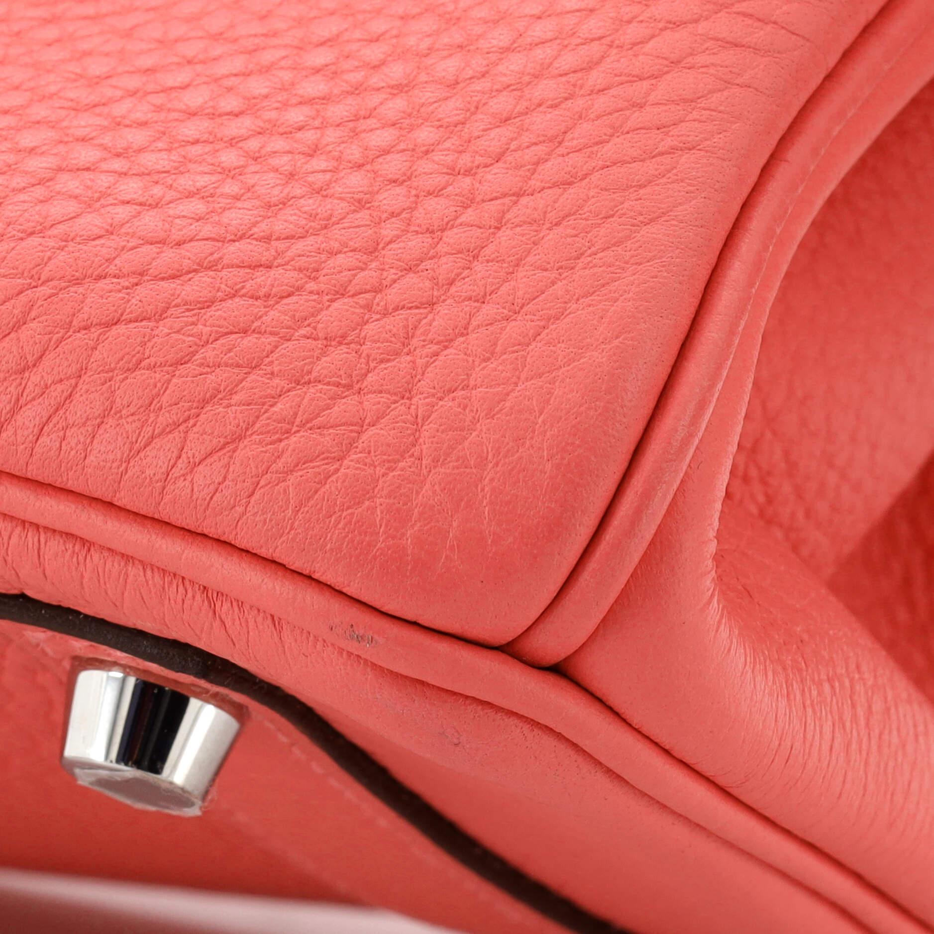 Hermes Birkin Handbag Rose Azalée Clemence with Palladium Hardware 30 5