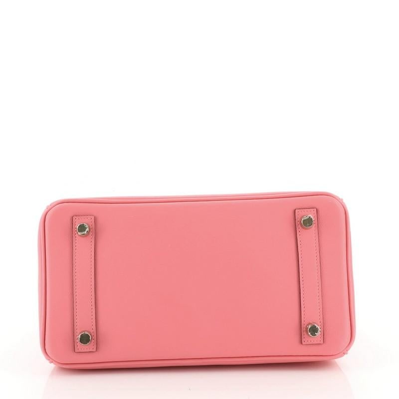 Pink Hermes Birkin Handbag Rose Azalée Swift with Gold Hardware 25