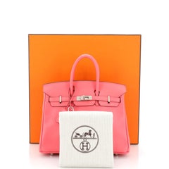 Hermes Birkin Handbag Rose Azalée Swift with Palladium Hardware 25