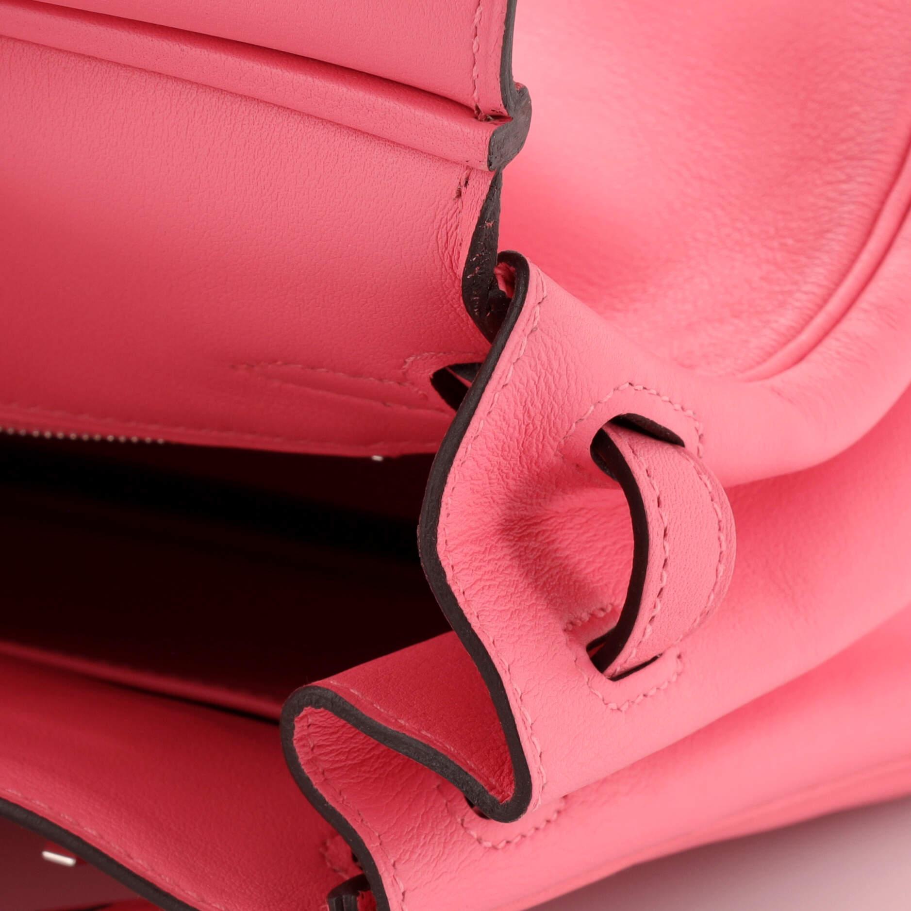 Hermes Birkin Handbag Rose Azalée Swift with Palladium Hardware 25 5
