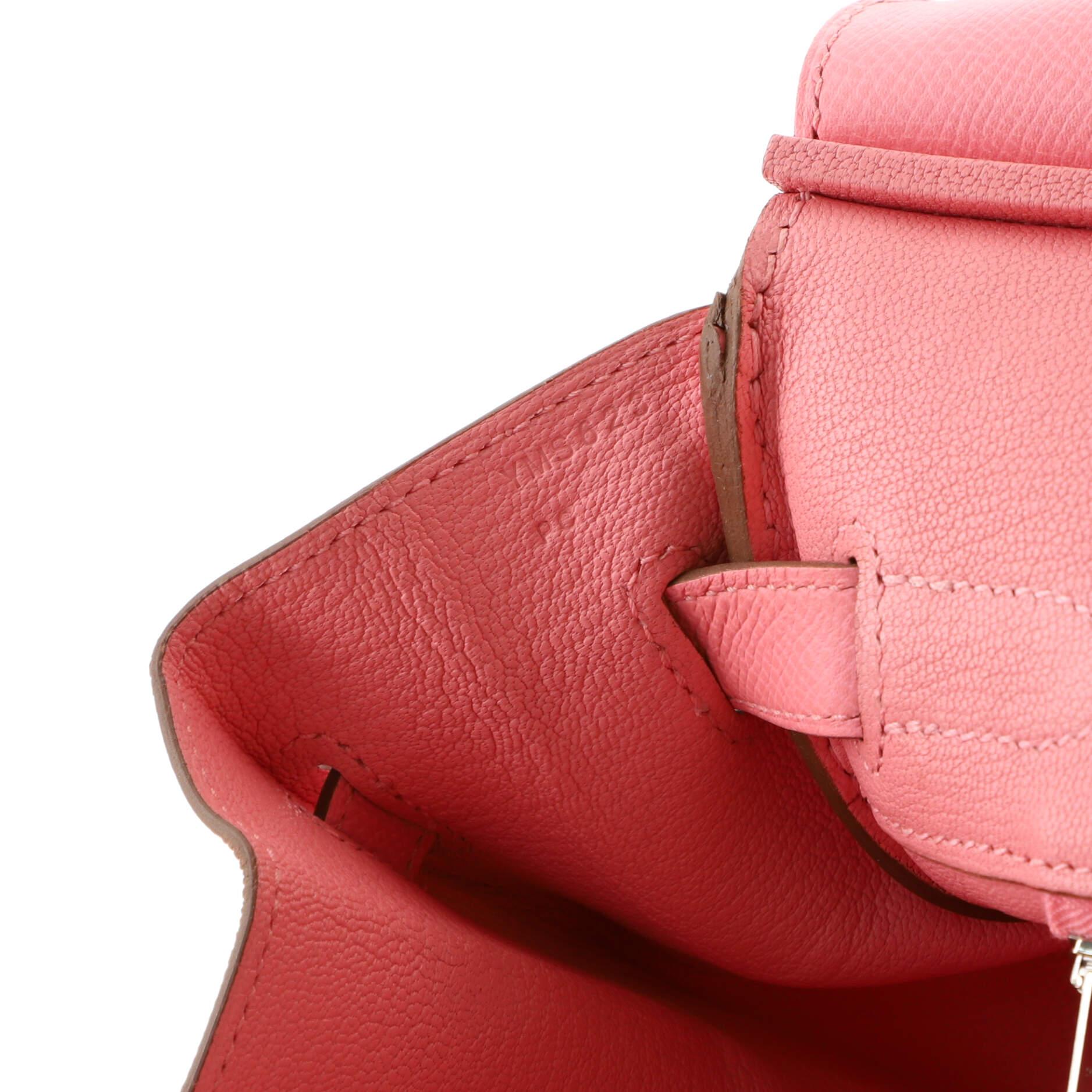 Sac à main Hermès Birkin Confetti rose en cuir Epsom avec finitions en palladium 30 5