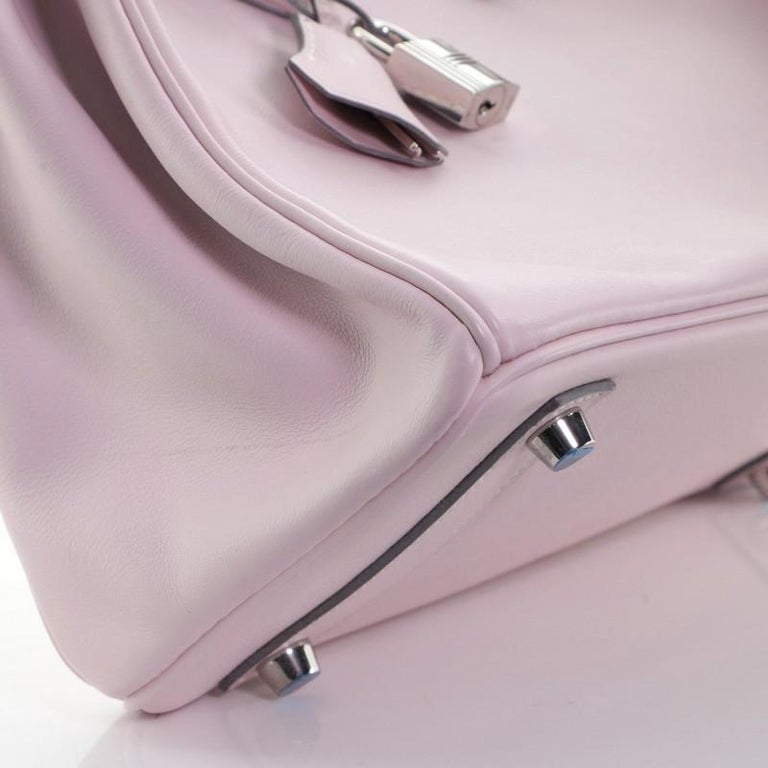 Hermes Birkin Handbag Rose Dragée Swift with Palladium Hardware 25 at  1stDibs