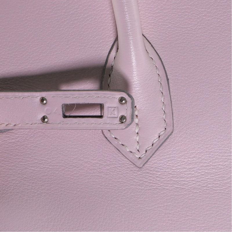 Hermes Birkin Handbag Rose Dragée Swift with Palladium Hardware 25 1