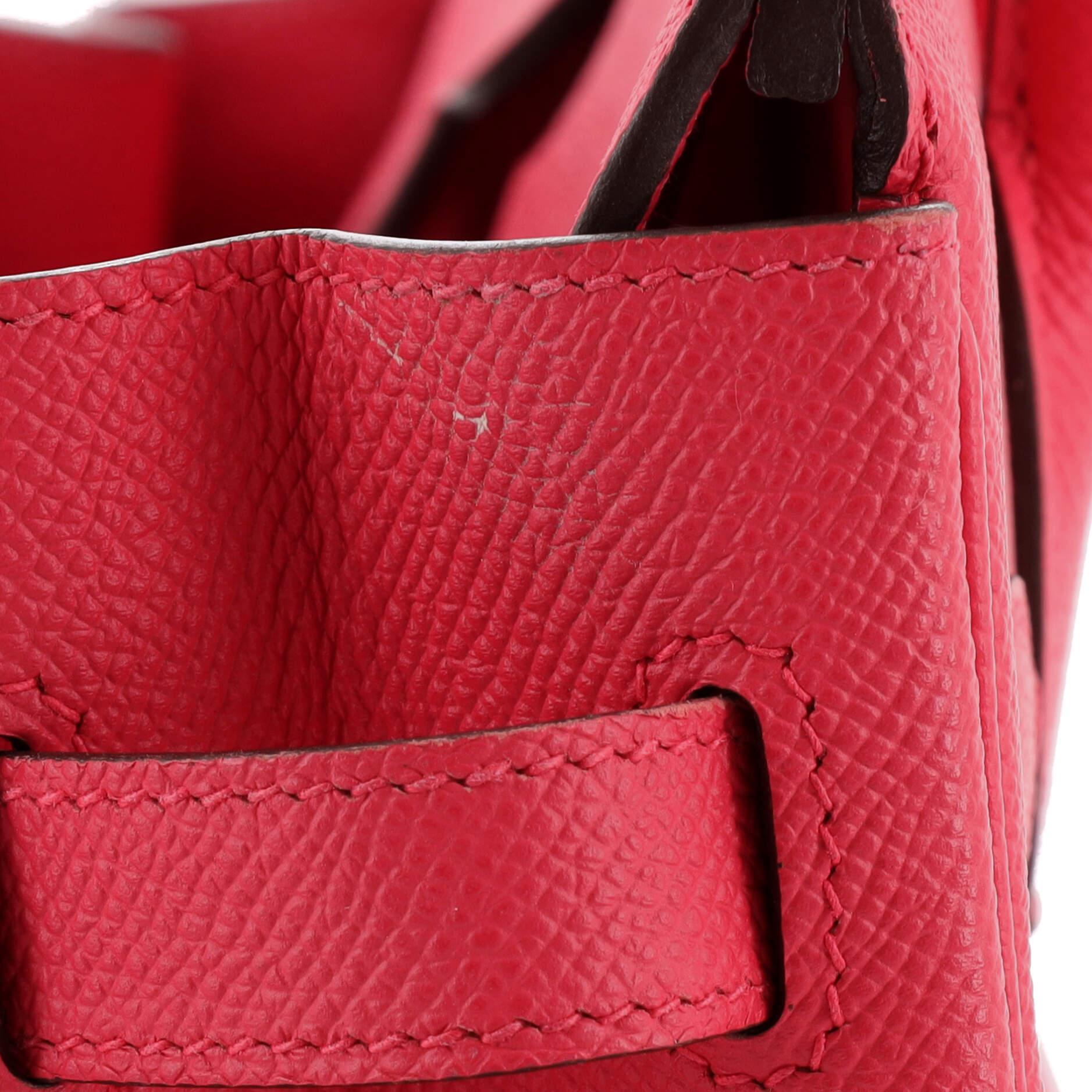 Hermes Birkin Handbag Rose Extreme Epsom with Gold Hardware 30 For Sale 7