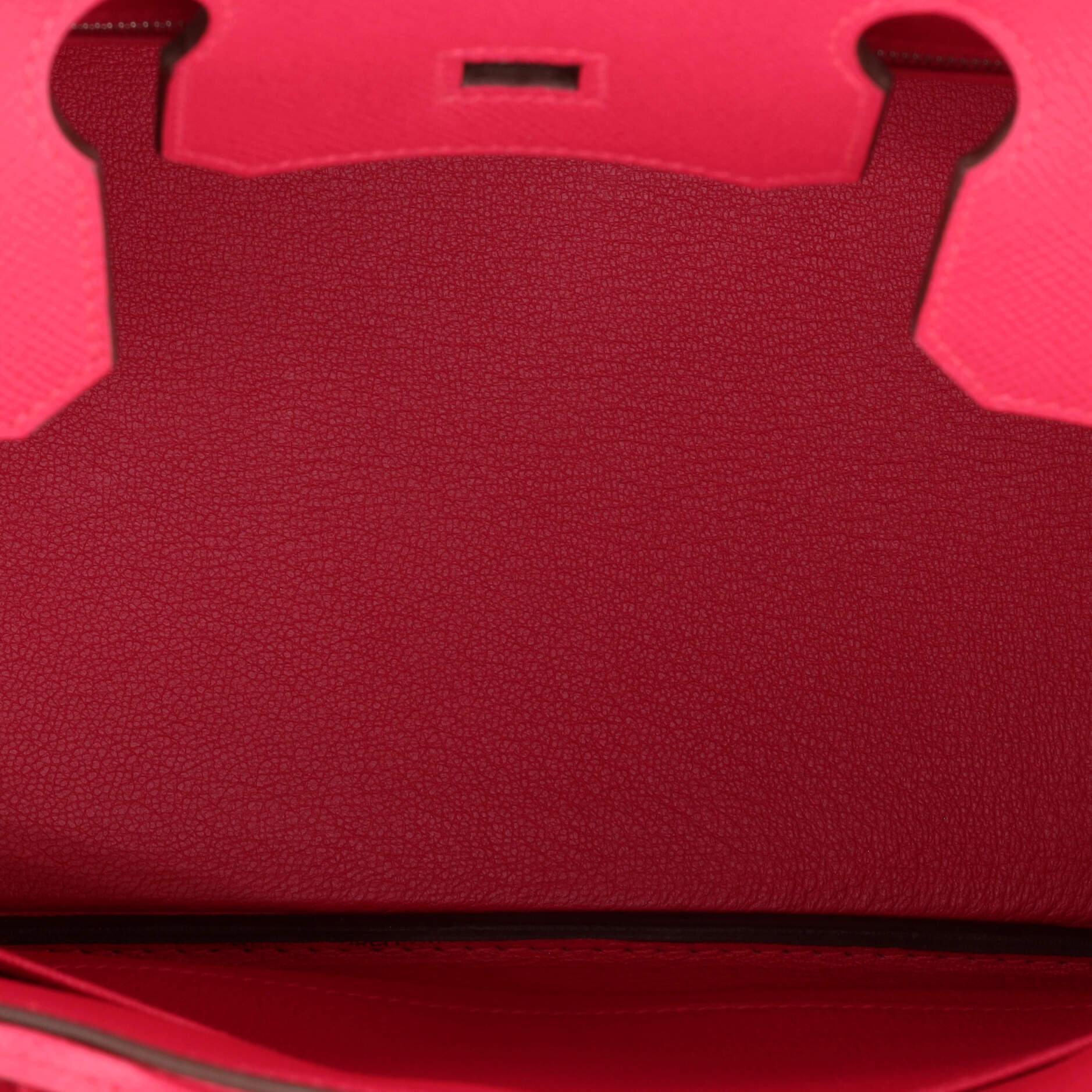 Hermes Birkin Handbag Rose Extreme Epsom with Palladium Hardware 30 2