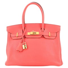 Hermès Hermes Limited Edition Rose Jaipur & Gold Epsom Candy Birkin 35 Ghw  Red Leather ref.632703 - Joli Closet