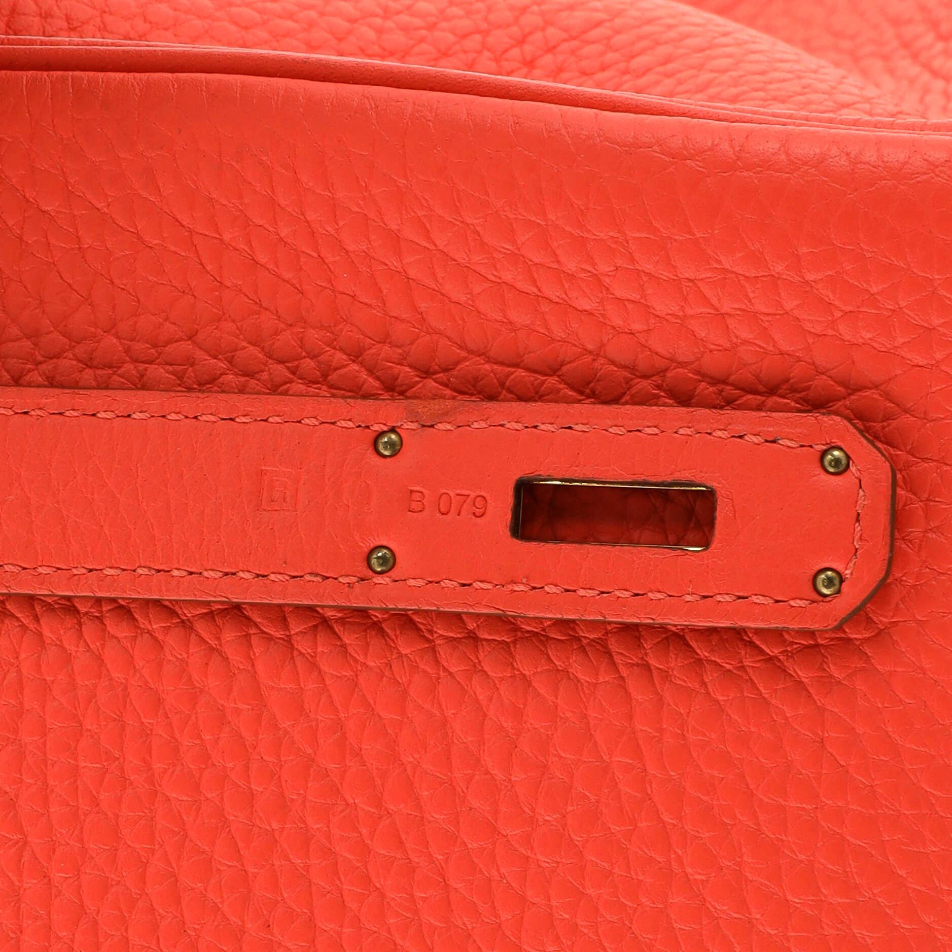 Hermes Birkin Handbag Rose Jaipur Clemence with Gold Hardware 35 5
