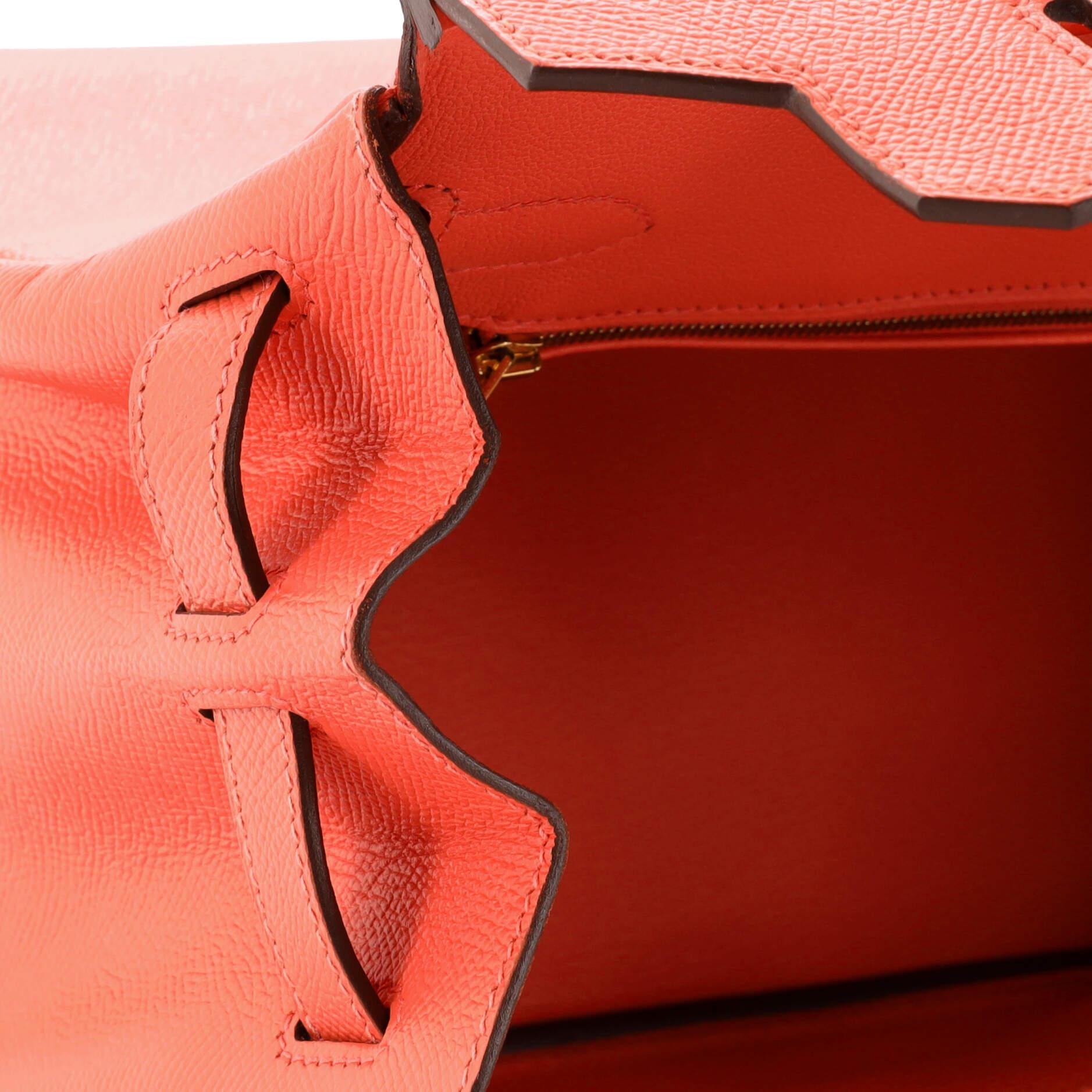 Hermes Birkin Handbag Rose Jaipur Epsom with Gold Hardware 30 For Sale 6