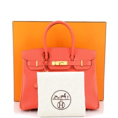 Hermès Birkin Handtasche Rose Jaipur Epsom mit Goldbeschlägen 30