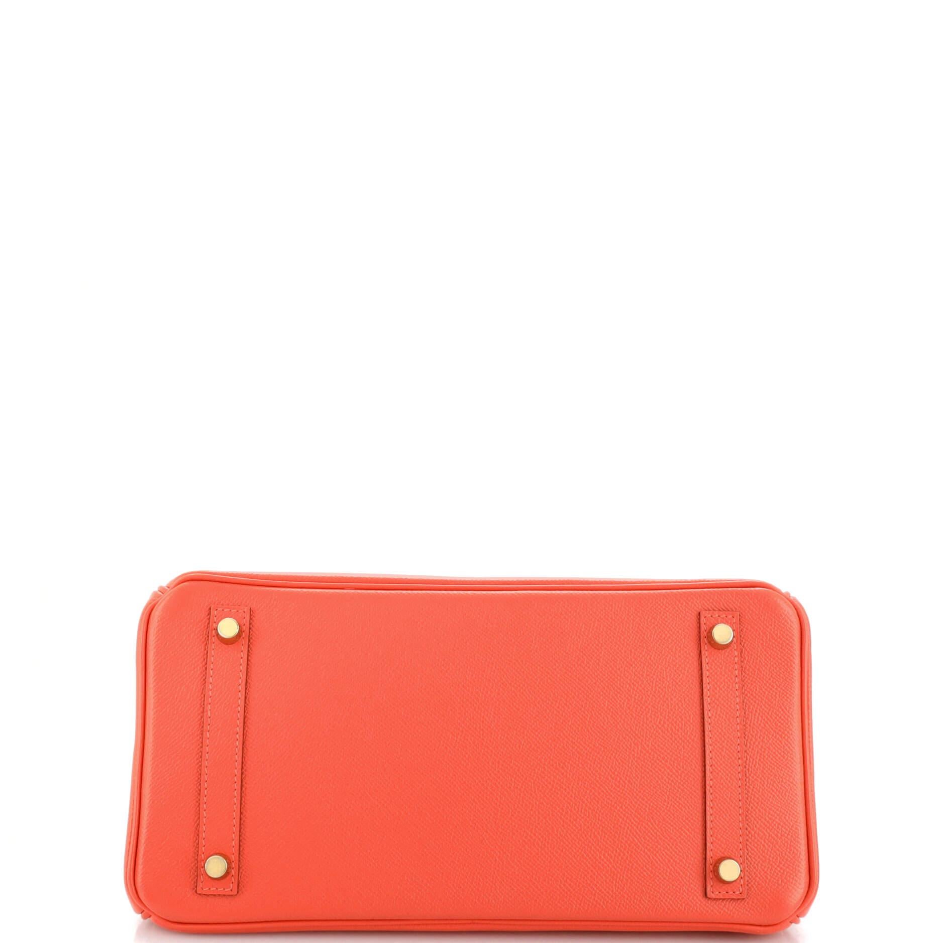 Hermes Birkin Handbag Rose Jaipur Epsom with Gold Hardware 30 For Sale 1