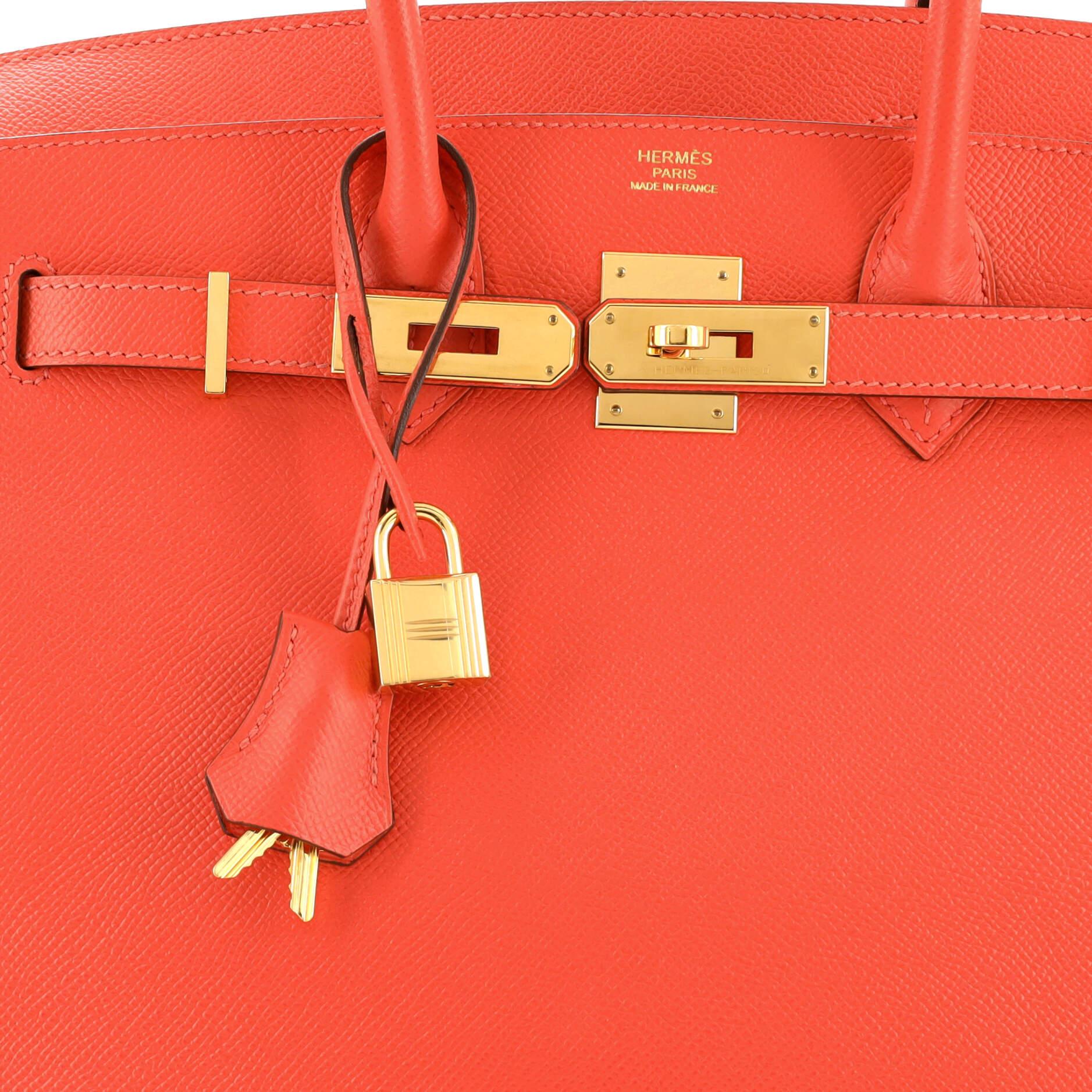 Hermes Birkin Handbag Rose Jaipur Epsom with Gold Hardware 30 For Sale 3