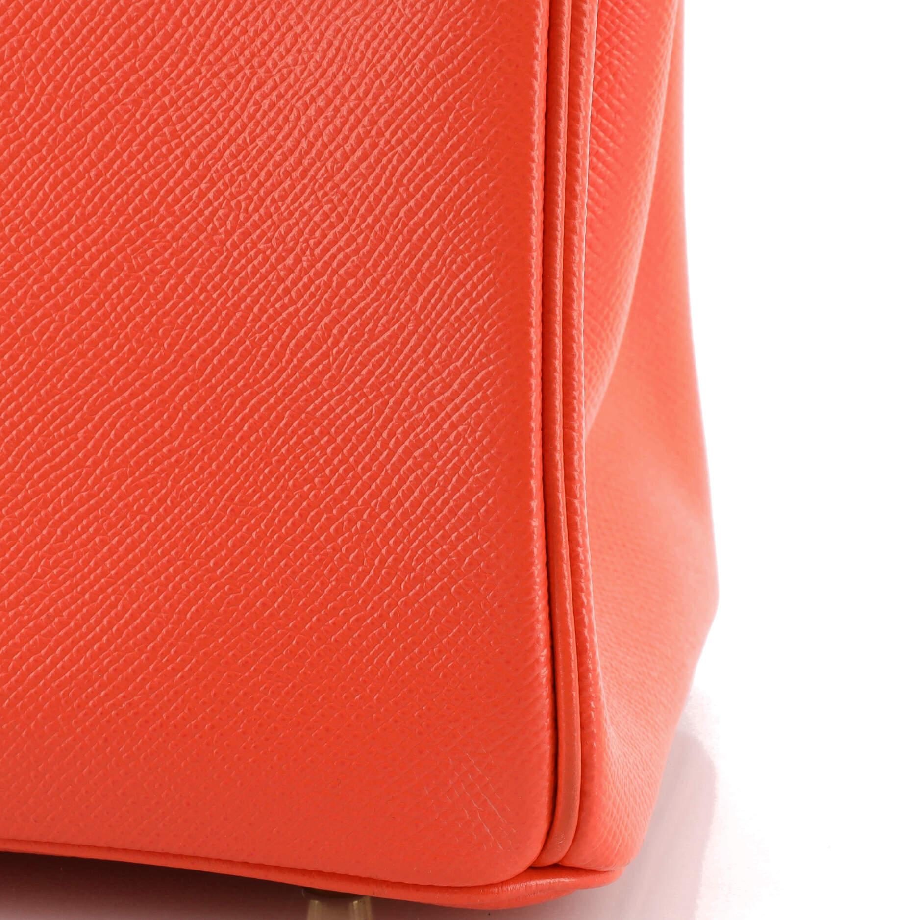 Hermes Birkin Handbag Rose Jaipur Epsom with Gold Hardware 30 For Sale 5
