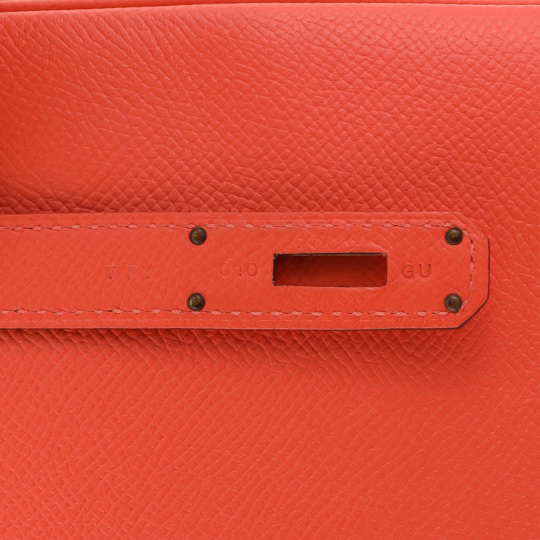 Hermes Birkin Handbag Rose Jaipur Epsom with Gold Hardware 35 8