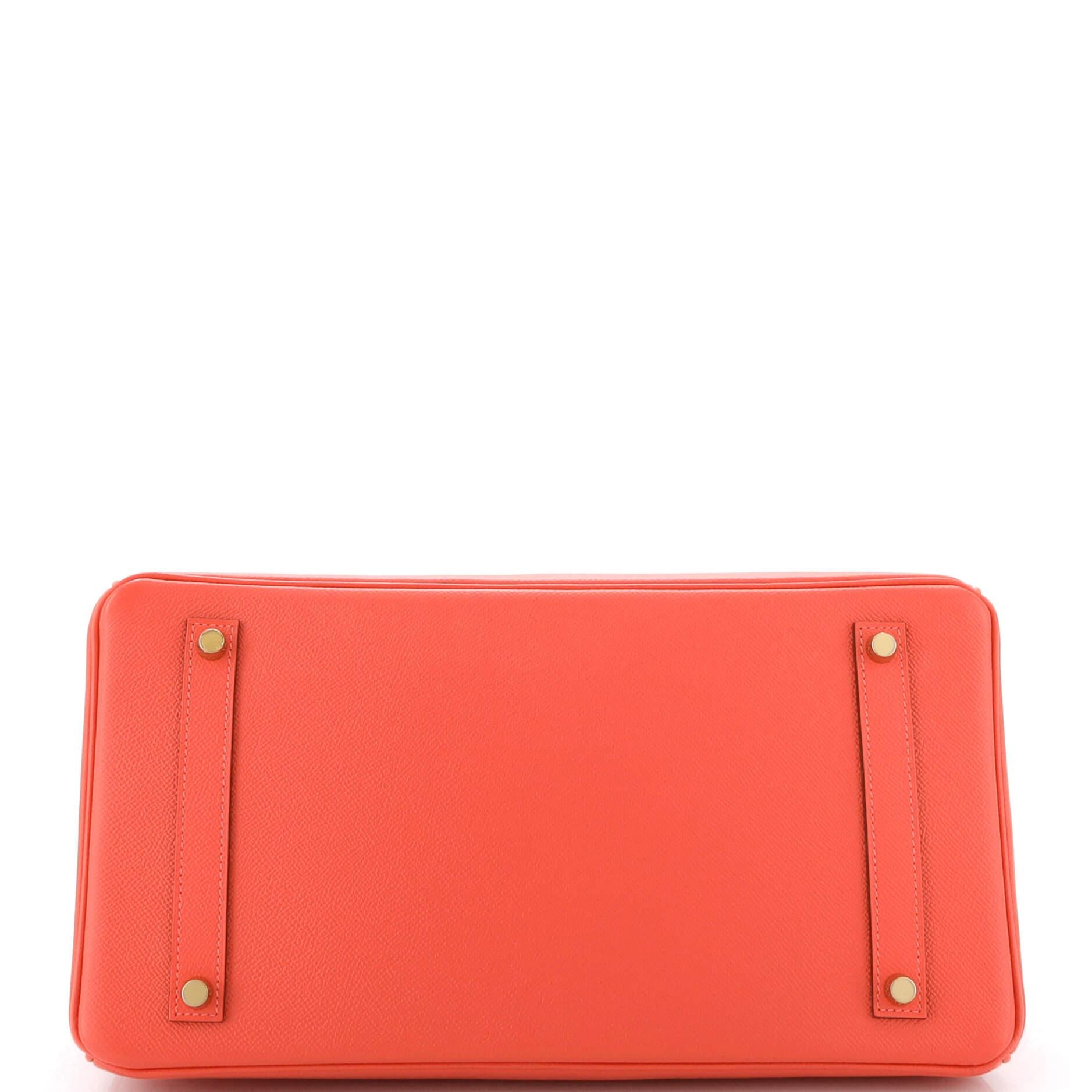 Women's or Men's Hermes Birkin Handbag Rose Jaipur Epsom with Gold Hardware 35