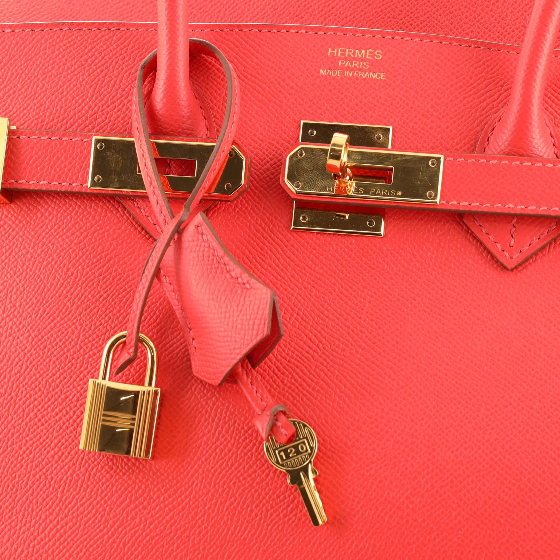 Hermes Birkin Handbag Rose Jaipur Epsom with Gold Hardware 35 2
