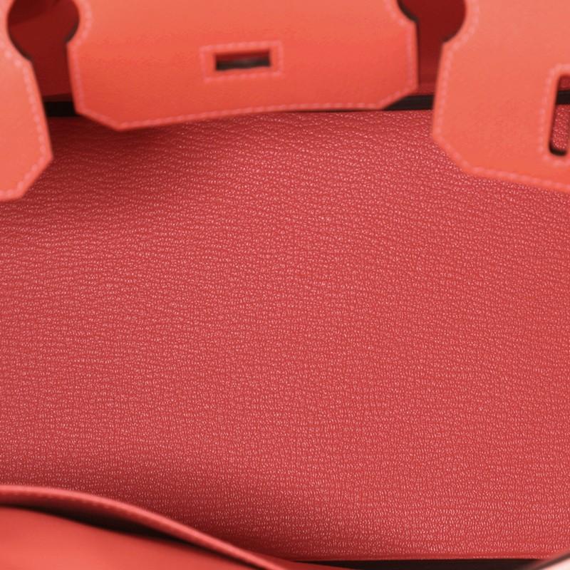 Women's or Men's Hermes Birkin Handbag Rose Jaipur Epsom With Palladium Hardware 30 