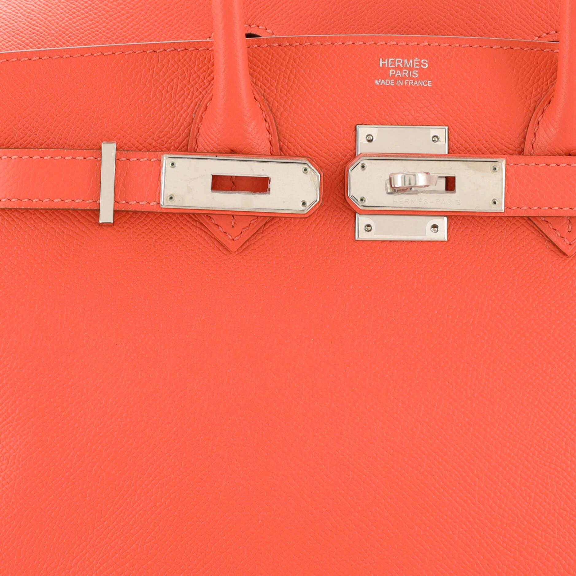 Hermes Birkin Handbag Rose Jaipur Epsom with Palladium Hardware 30 2
