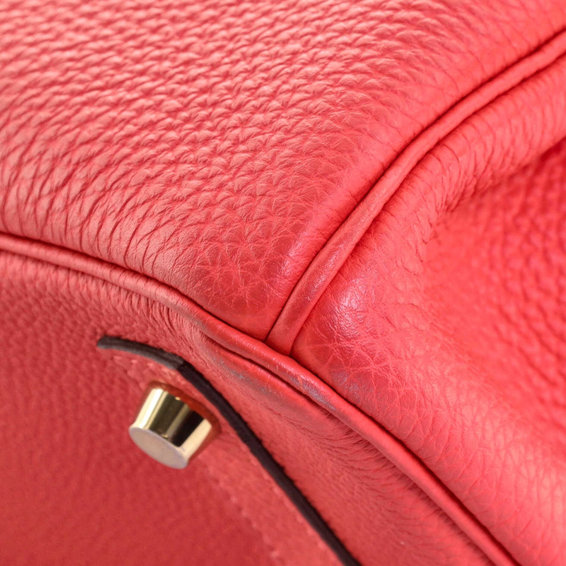 Women's or Men's Hermes Birkin Handbag Rose Jaipur Togo With Gold Hardware 30
