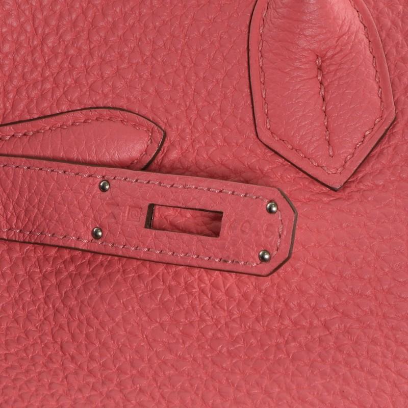 Hermes Birkin Handbag Rose Lipstick Togo with Palladium Hardware 30 2