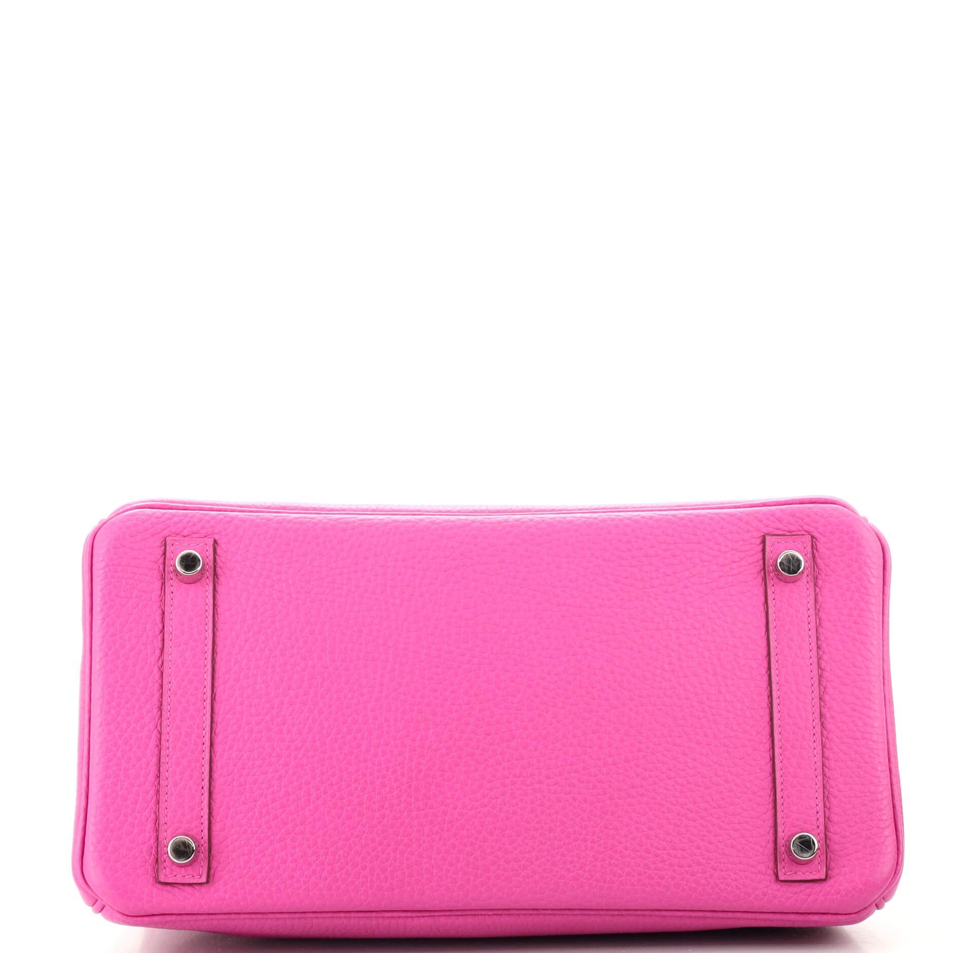 Hermes Birkin Handbag Rose Magnolia Clemence with Palladium Hardware 30 1