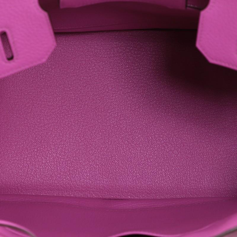 Women's or Men's Hermes Birkin Handbag Rose Magnolia Clemence With Palladium Hardware 30