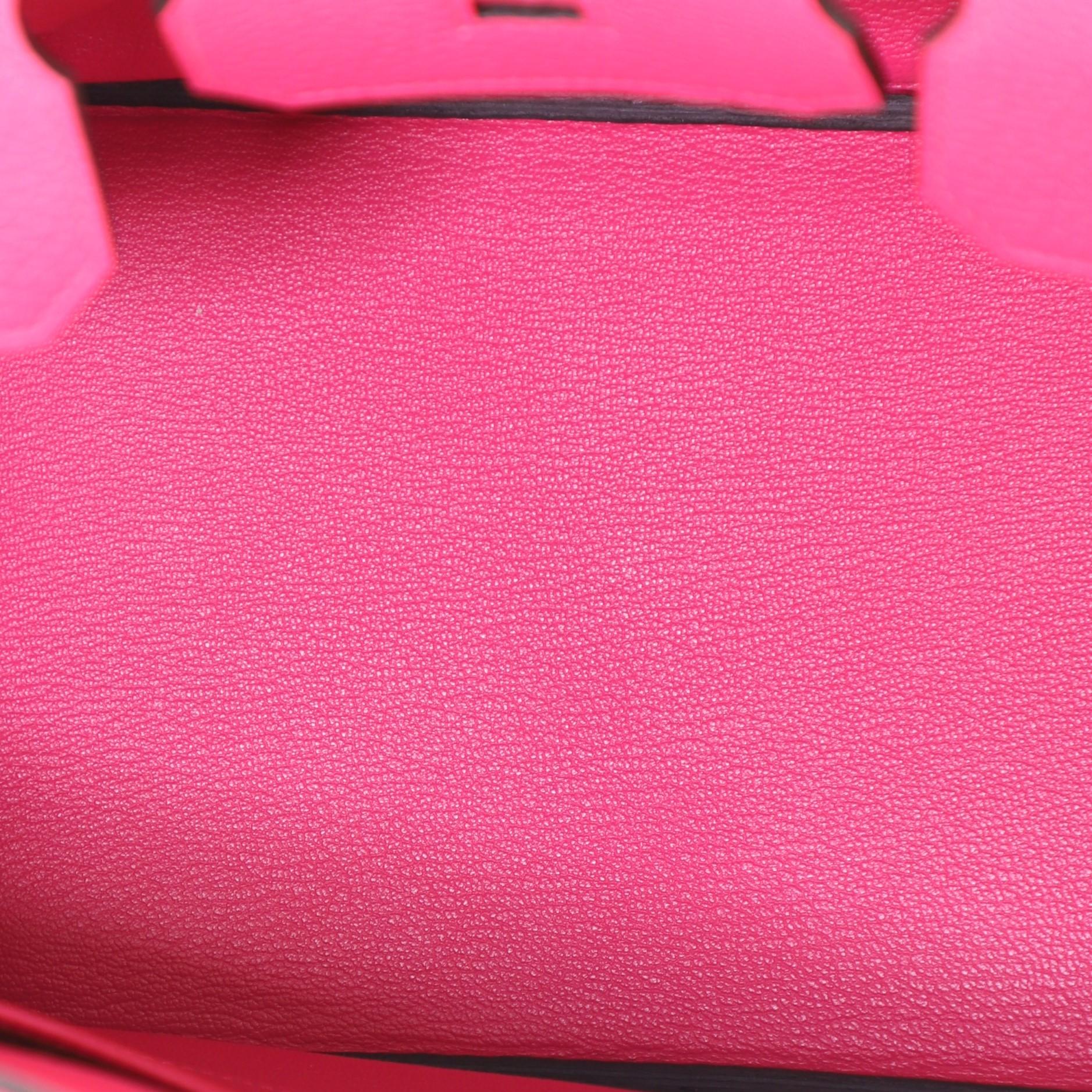 Hermes Birkin Handbag Rose Magnolia Clemence with Palladium Hardware 30 1