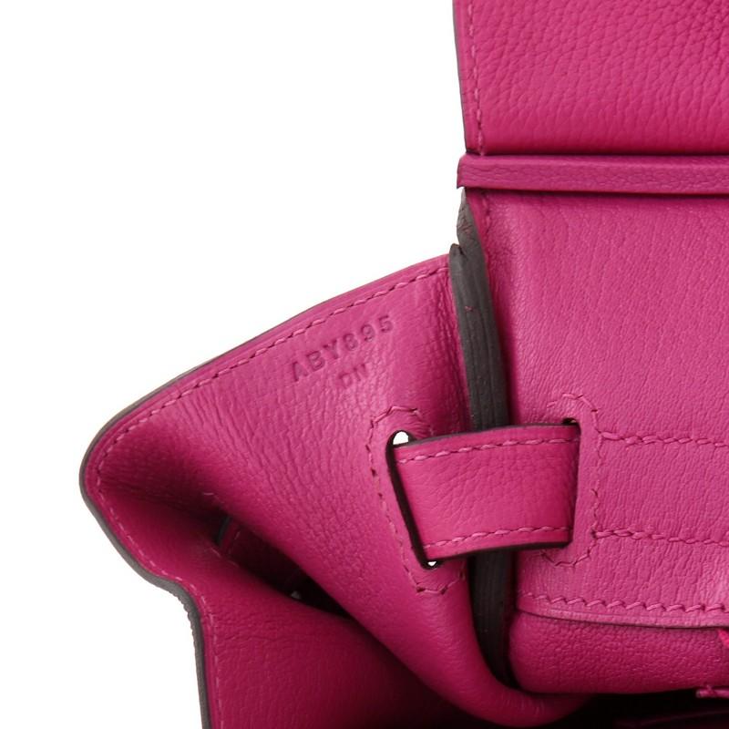 Hermes Birkin Handbag Rose Pourpre Togo with Palladium Hardware 30 3