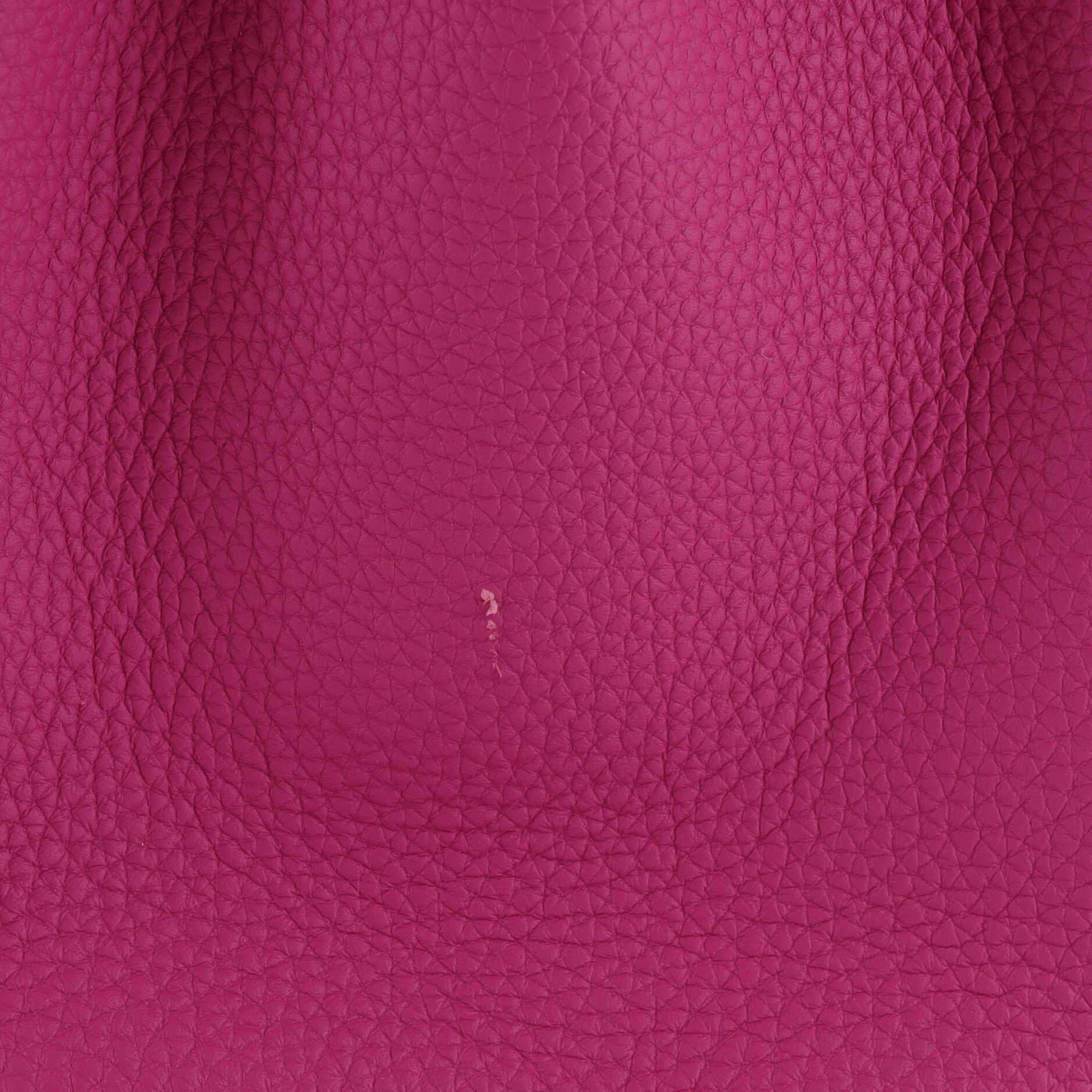 Hermes Birkin Handbag Rose Pourpre Togo with Palladium Hardware 30 For Sale 4