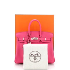 Hermes Birkin Handbag Rose Shocking Jonathan with Palladium Hardware 25