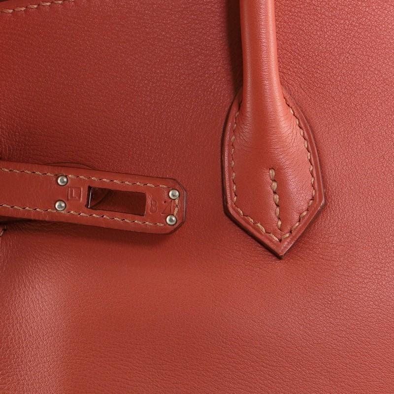 Hermes Birkin Handbag Rose Tea Swift with Palladium Hardware 25 1