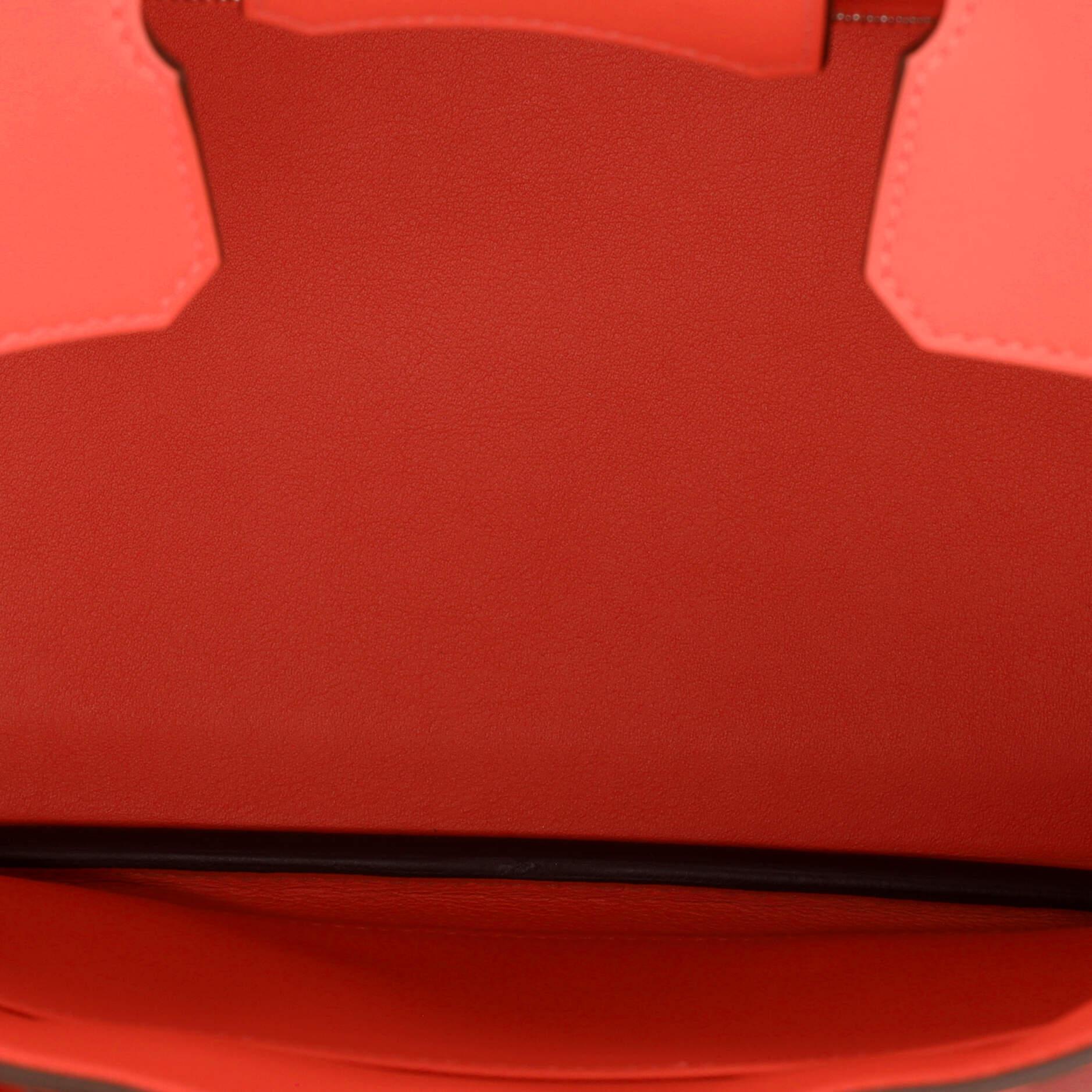 Hermes Birkin Handbag Rose Texas Swift with Palladium Hardware 25 In Good Condition For Sale In NY, NY