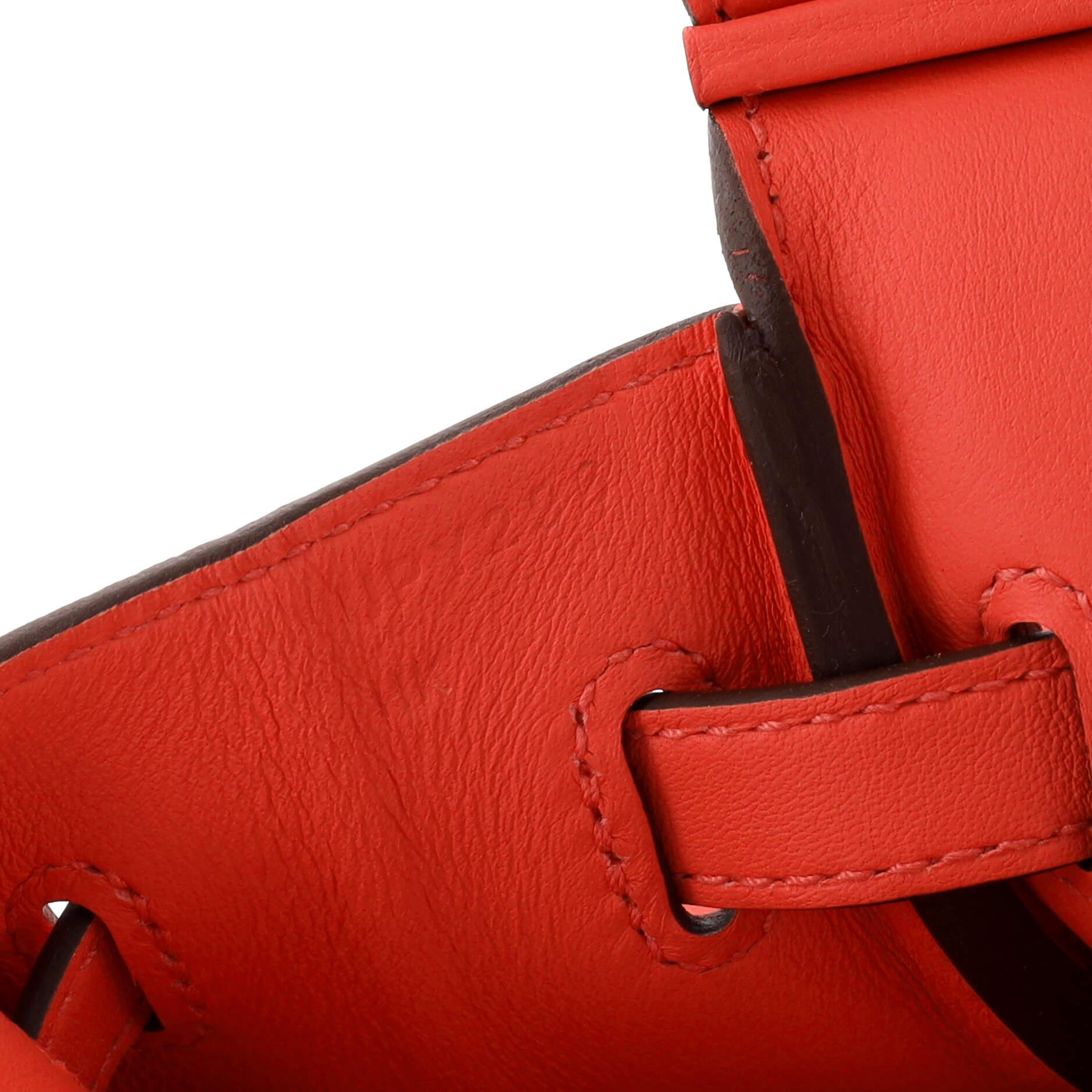 Hermes Birkin Handbag Rose Texas Swift with Palladium Hardware 25 For Sale 2