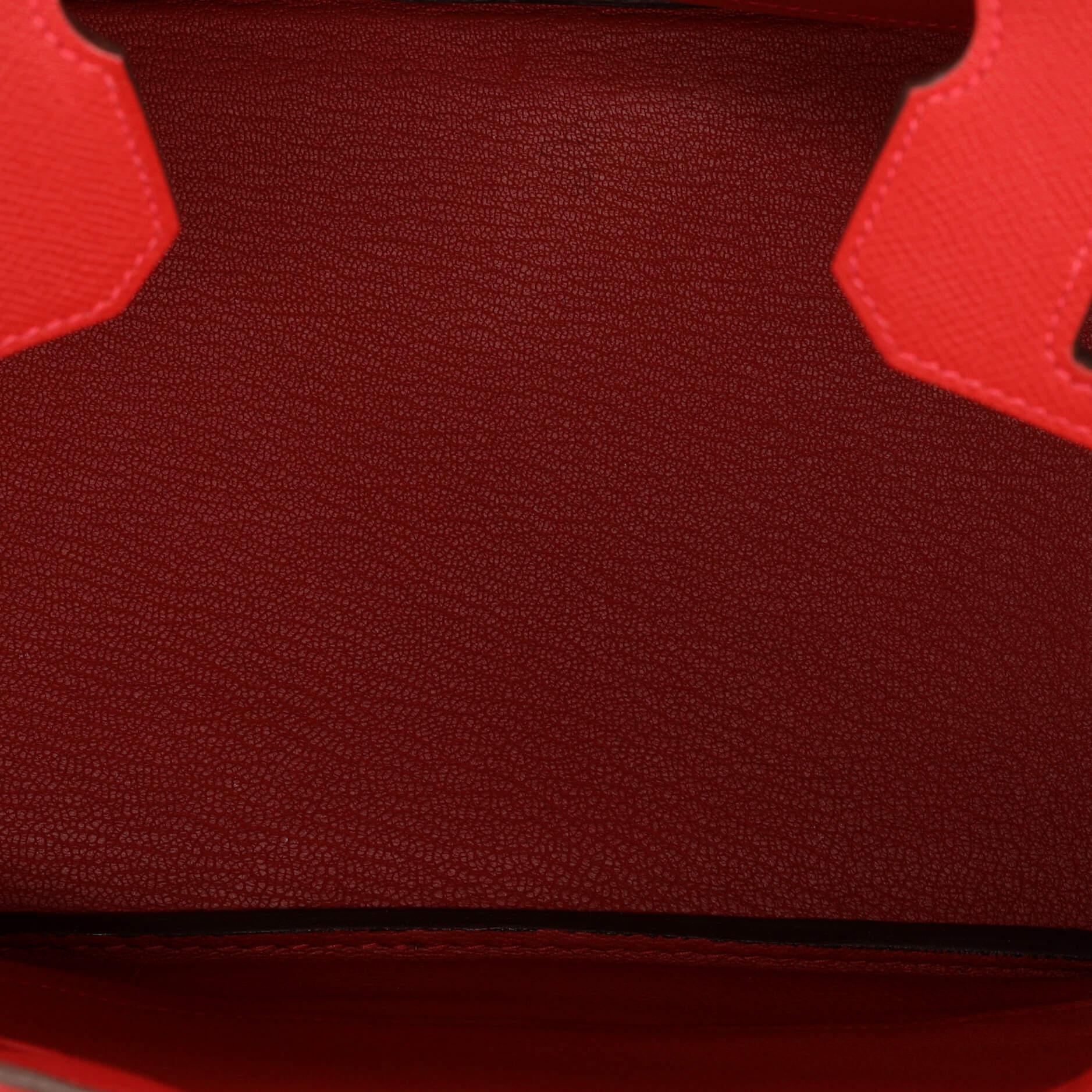 Hermes Birkin Handbag Rouge Casaque Epsom with Gold Hardware 30 1