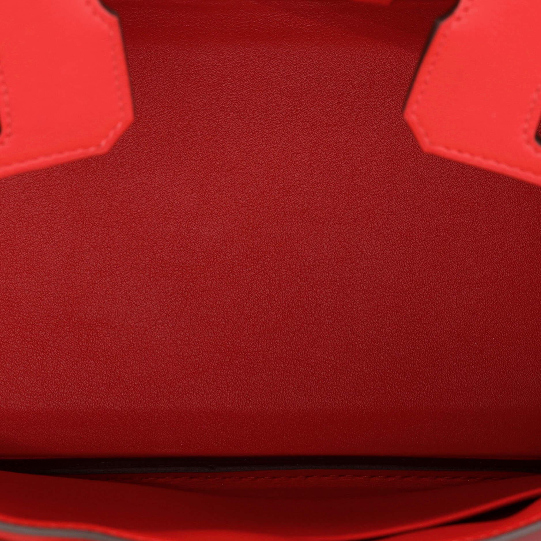 Hermes Birkin Handbag Rouge De Coeur Swift with Gold Hardware 25 For Sale 1