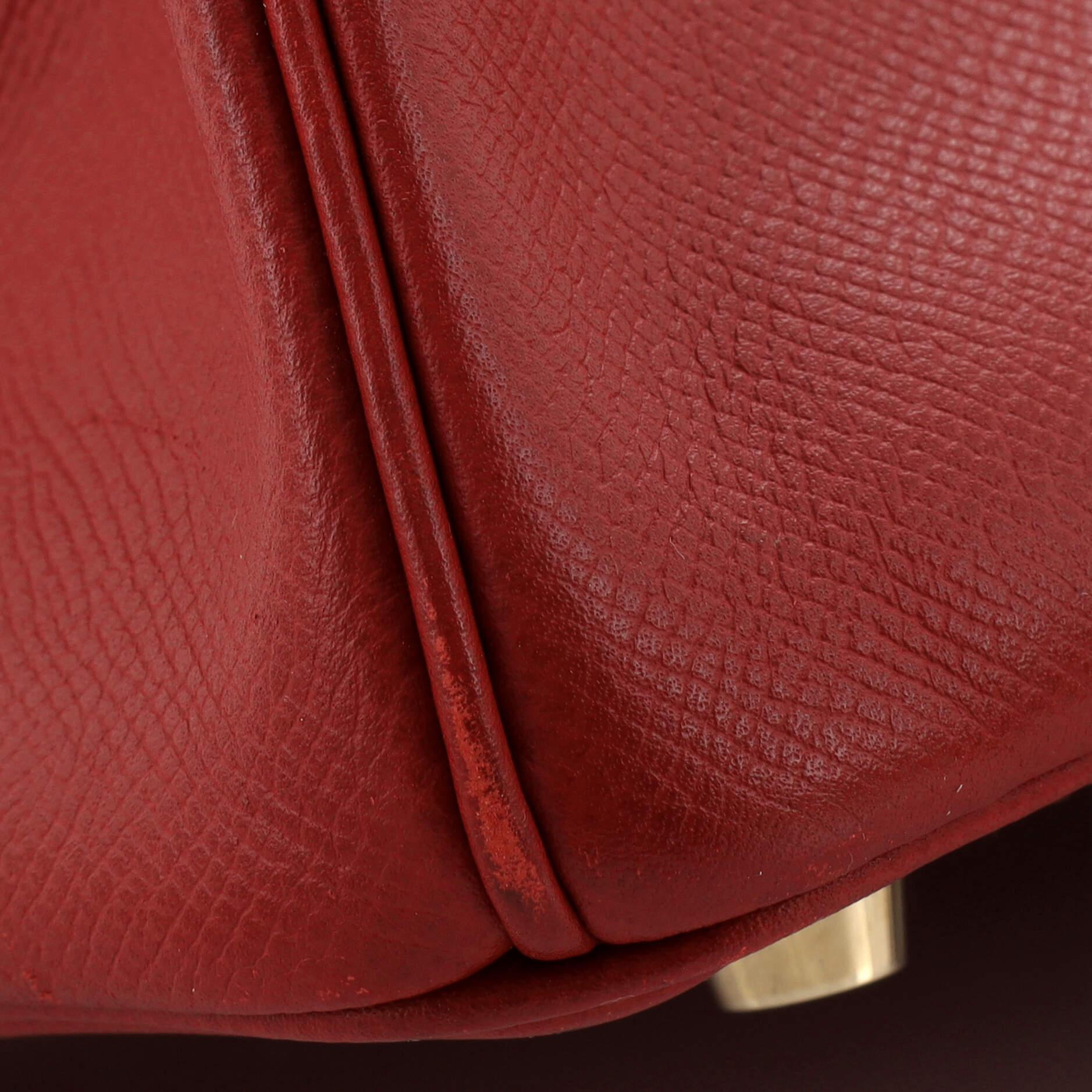 Hermes Birkin Handbag Rouge Garance Epsom with Gold Hardware 30 6
