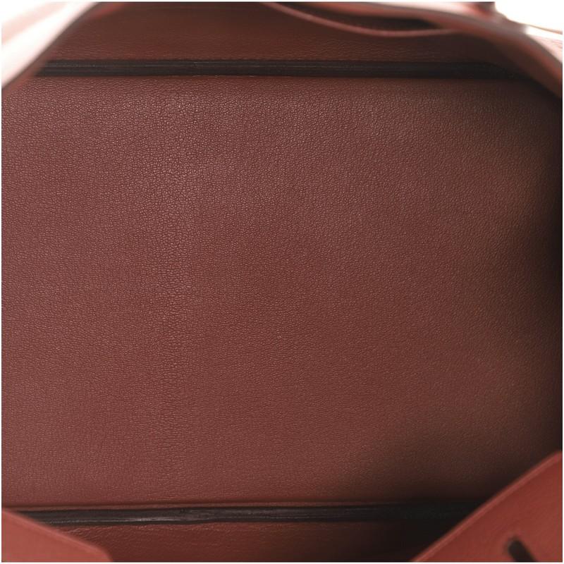 Hermes Birkin Handbag Rouge Garance Togo with Palladium Hardware 40 1