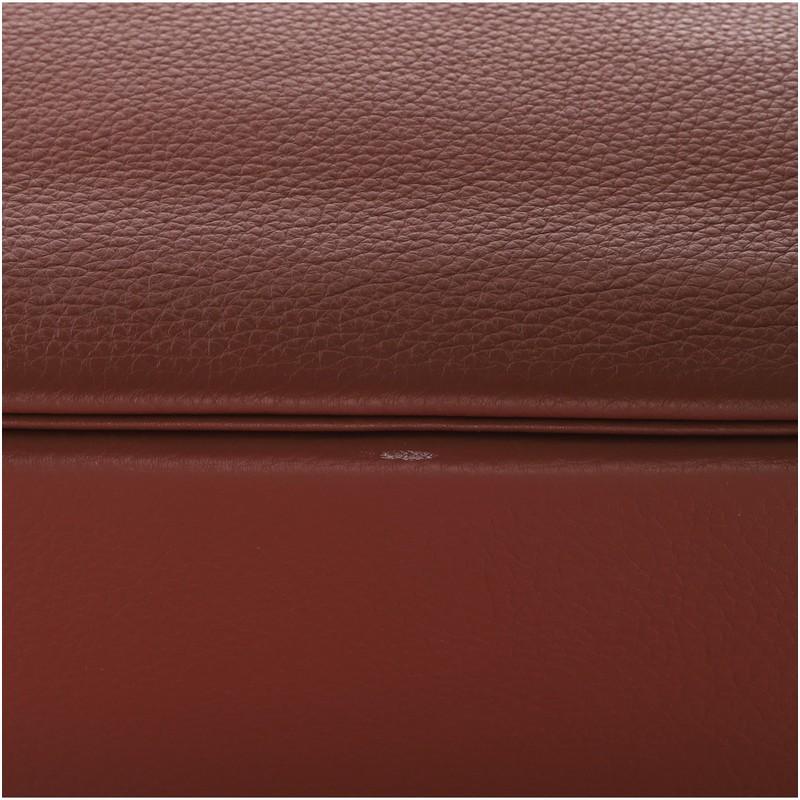 Hermes Birkin Handbag Rouge Garance Togo with Palladium Hardware 40 2