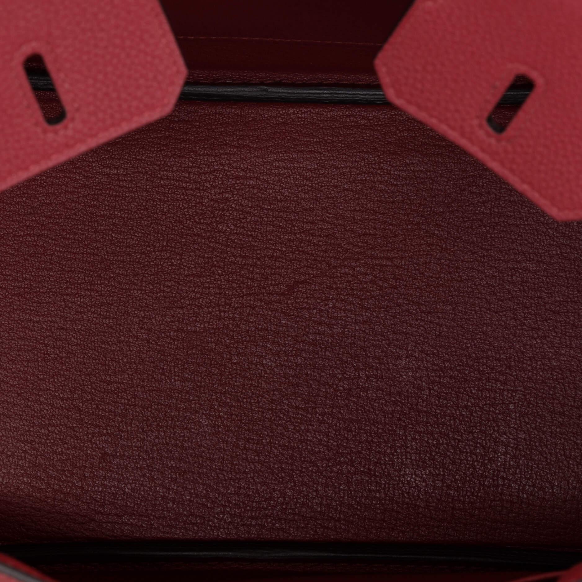 Hermes Birkin Handbag Rouge Grenat Togo with Gold Hardware 25 2