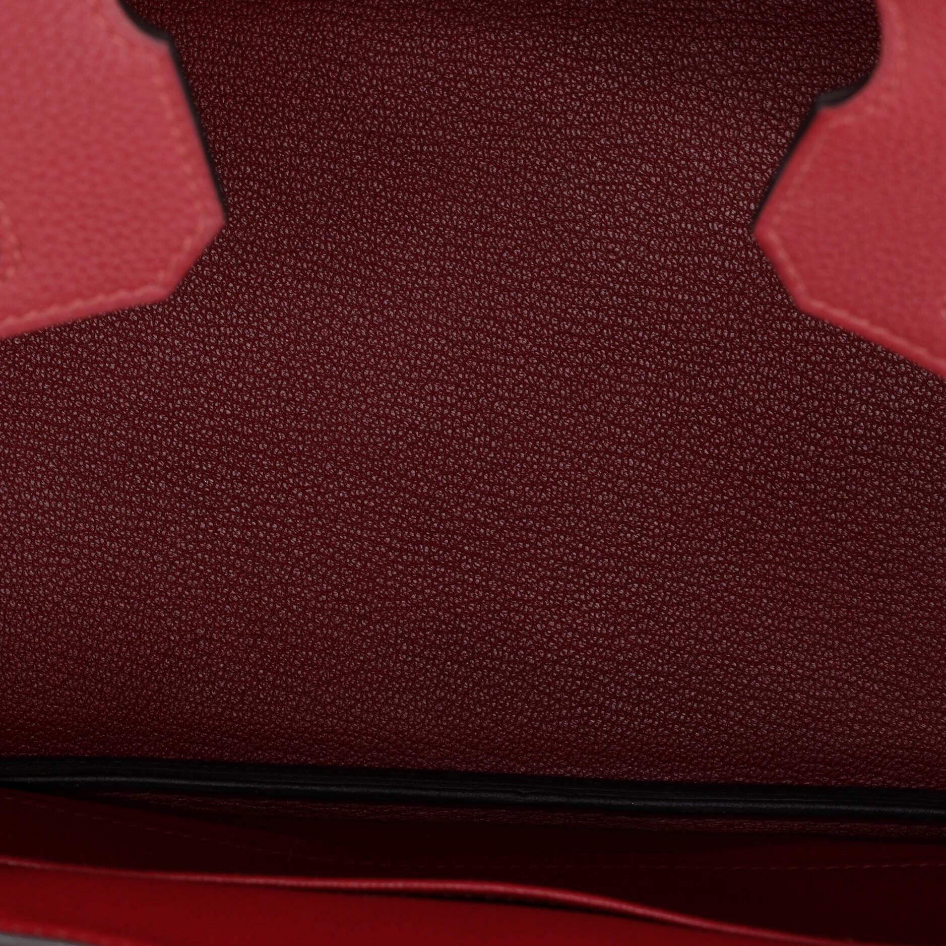 Hermes Birkin Handbag Rouge Grenat Togo with Gold Hardware 30 2