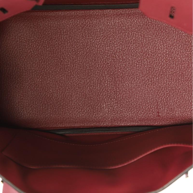 Hermes Birkin Handbag Rouge Grenat Togo with Palladium Hardware 30 1