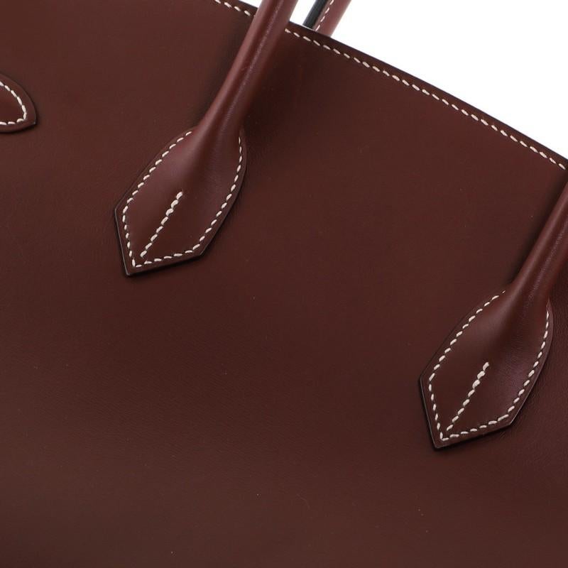 Hermes Birkin Handbag Rouge H Chamonix with Palladium Hardware 35 2