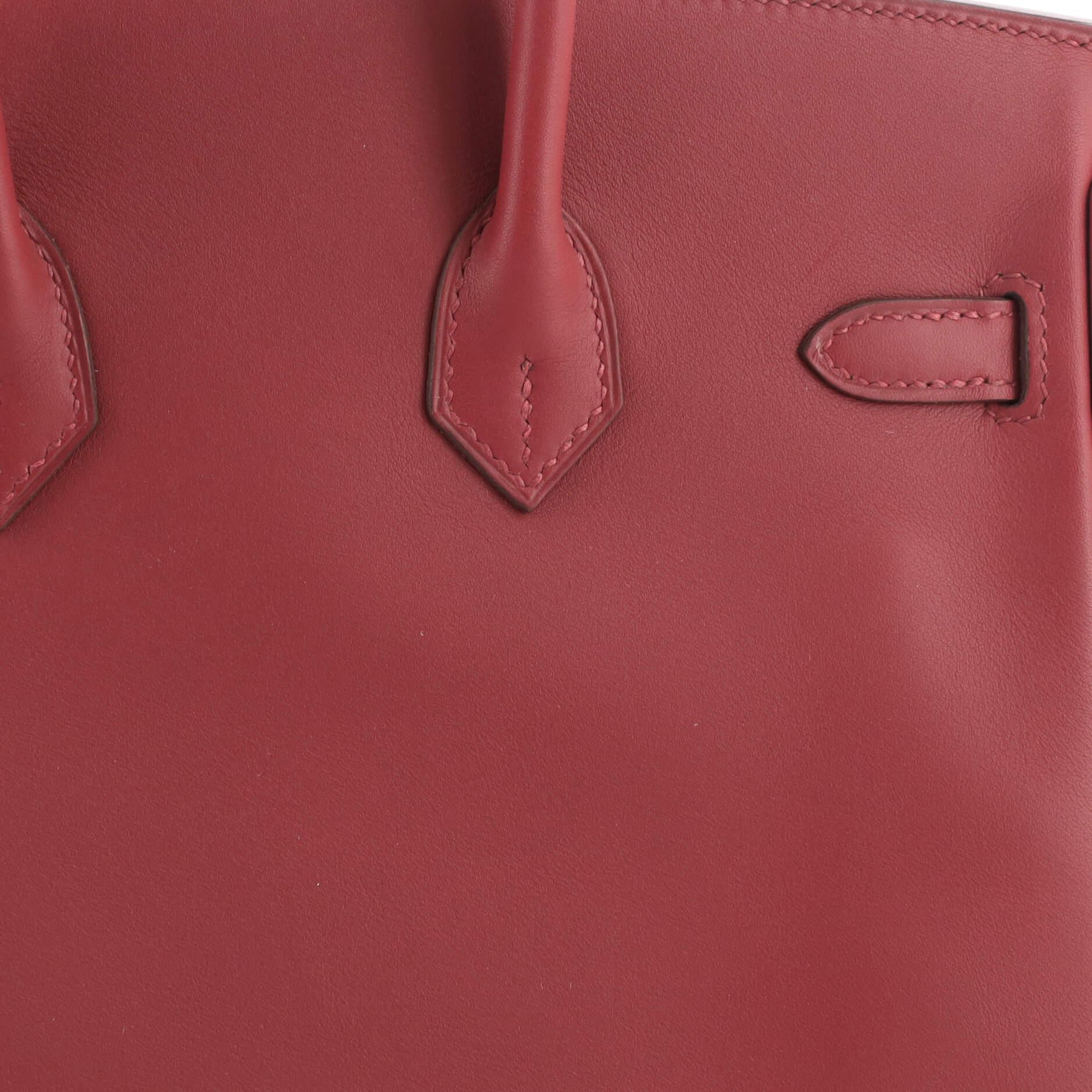 Hermes Birkin Handbag Rouge H Swift with Gold Hardware 25 2