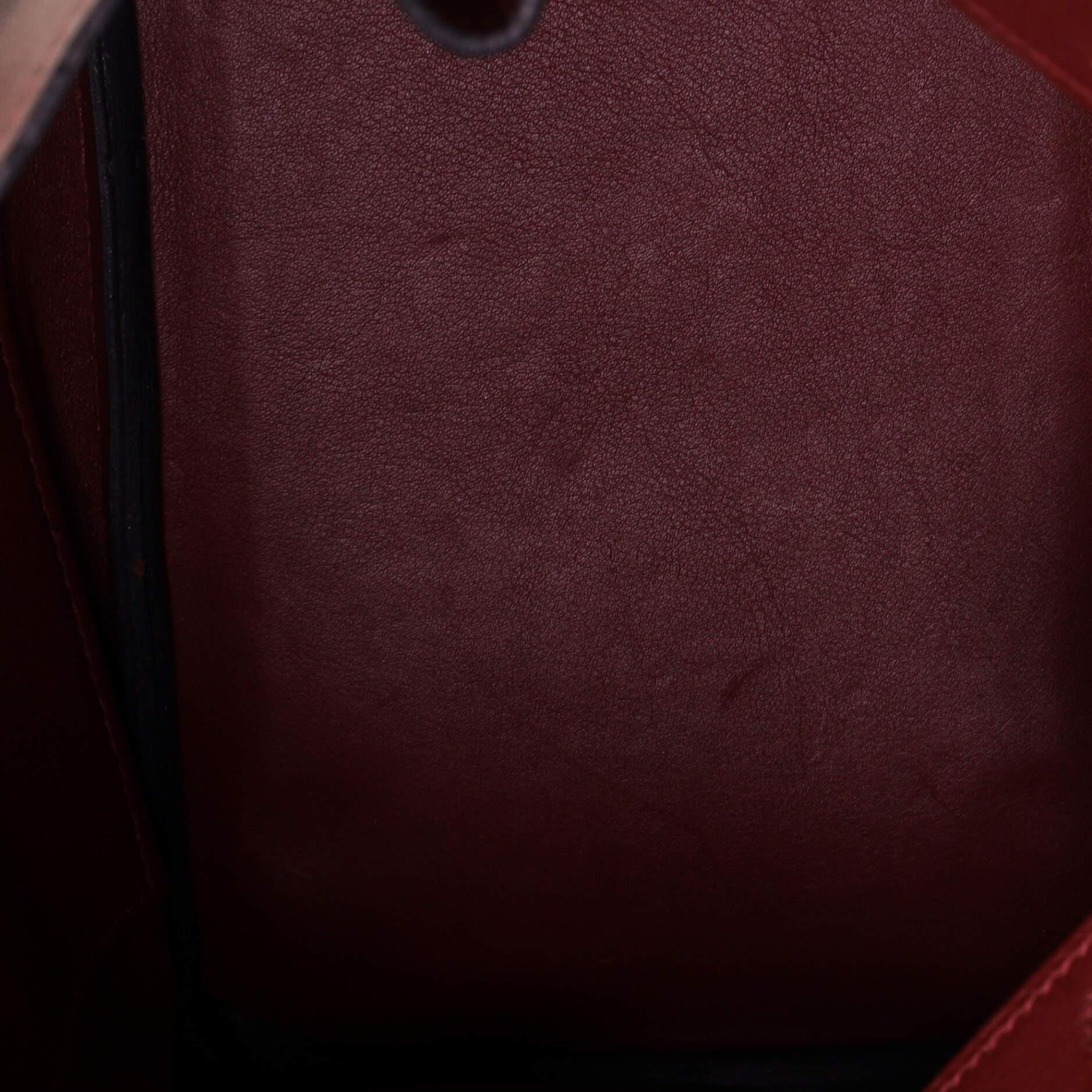 Hermes Birkin Handbag Rouge H Swift with Palladium Hardware 25 2