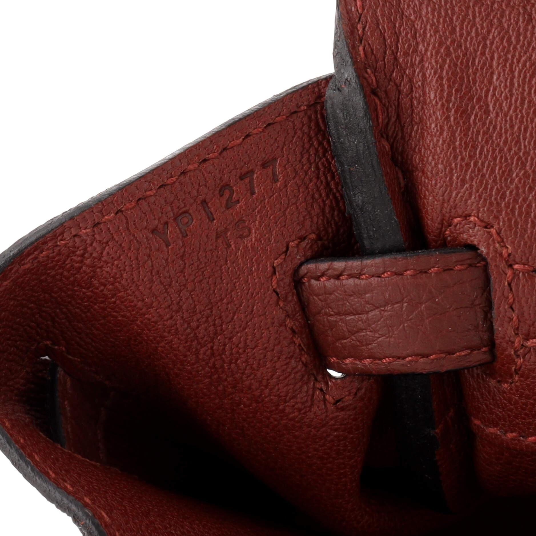 Hermes Birkin Handbag Rouge H Togo with Gold Hardware 25 4