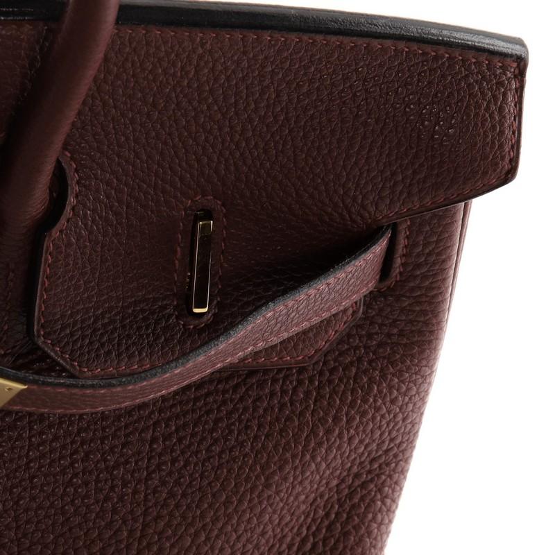 Hermes Birkin Handbag Rouge H Togo with Gold Hardware 35 5