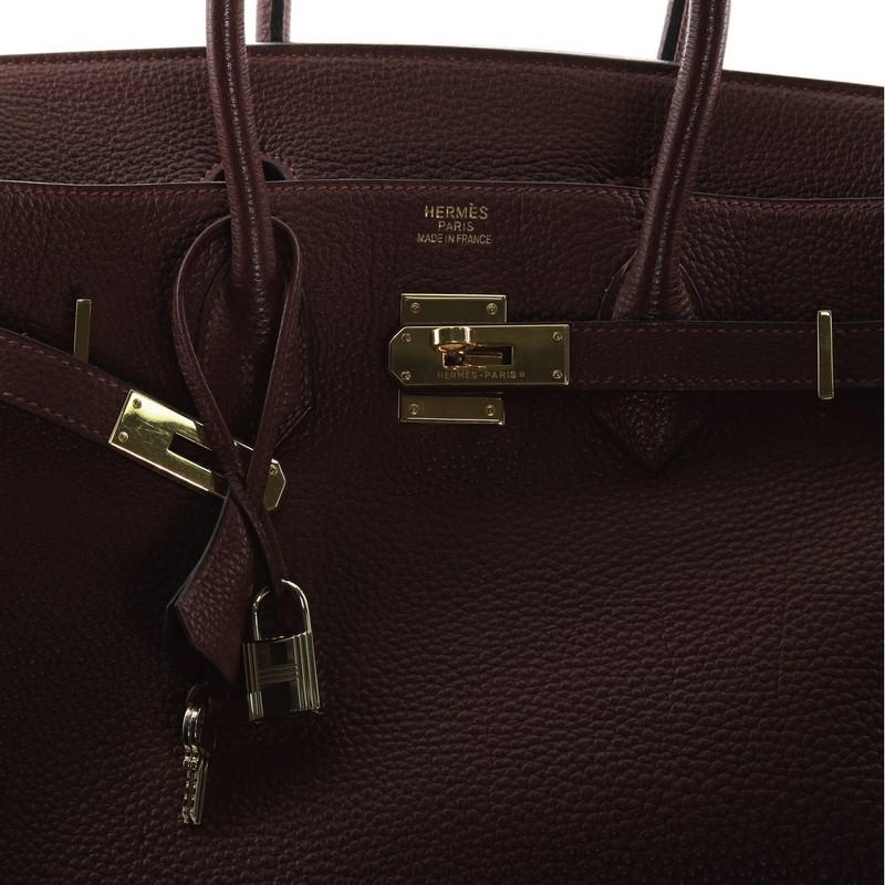 Hermes Birkin Handbag Rouge H Togo with Gold Hardware 35 2
