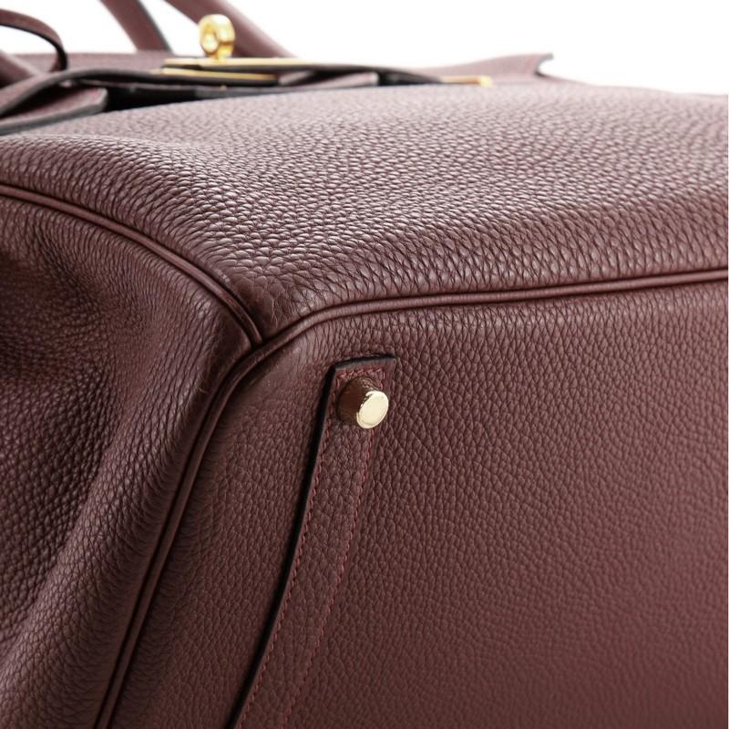Hermes Birkin Handbag Rouge H Togo with Gold Hardware 35 3