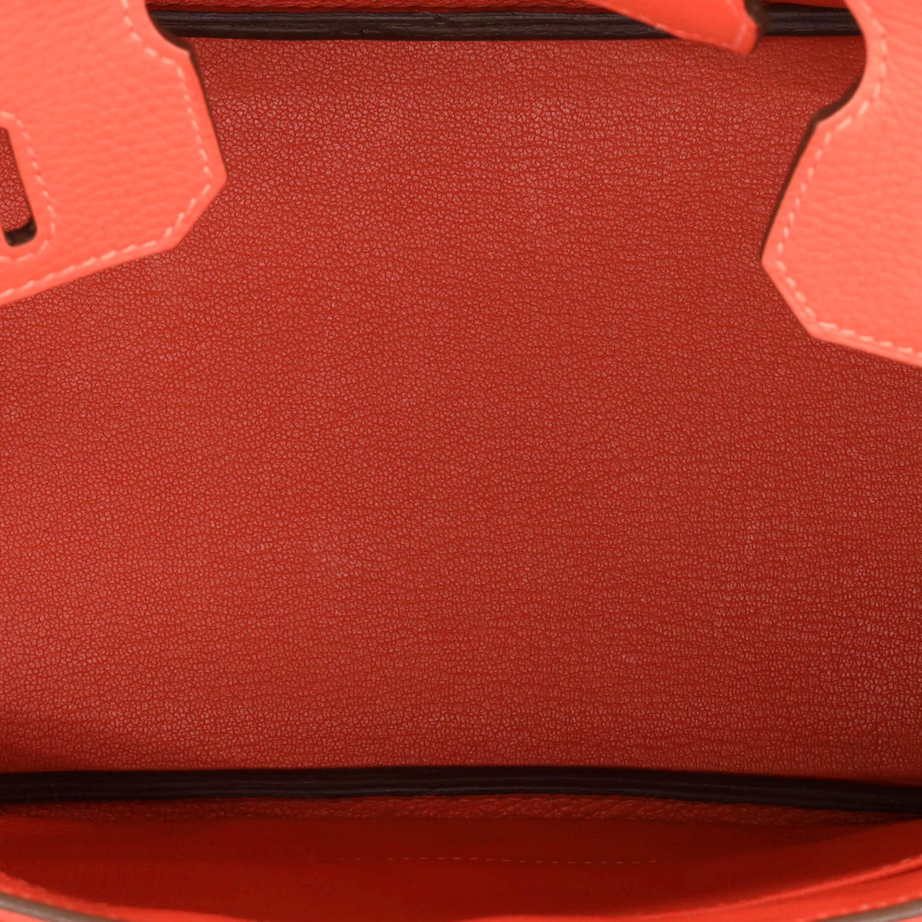 Hermes Birkin Handbag Rouge Pivoine Clemence with Palladium Hardware 30 2