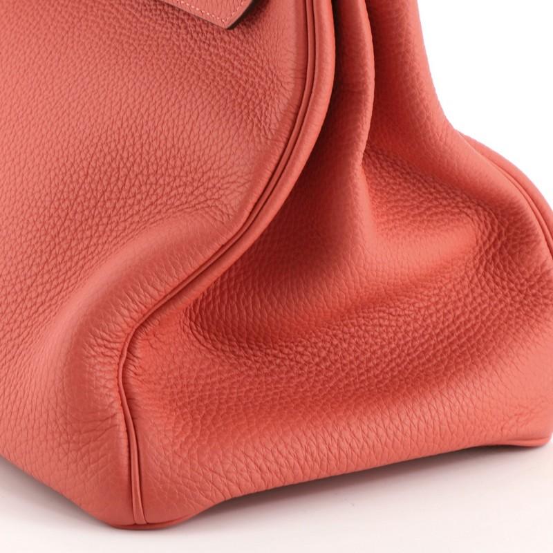 Hermes Birkin Handbag Rouge Pivoine Togo with Palladium Hardware 35 5
