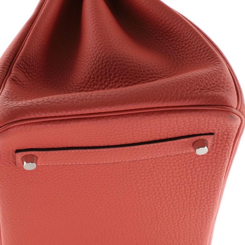 Hermes Birkin Handbag Rouge Pivoine Togo with Palladium Hardware 35 4